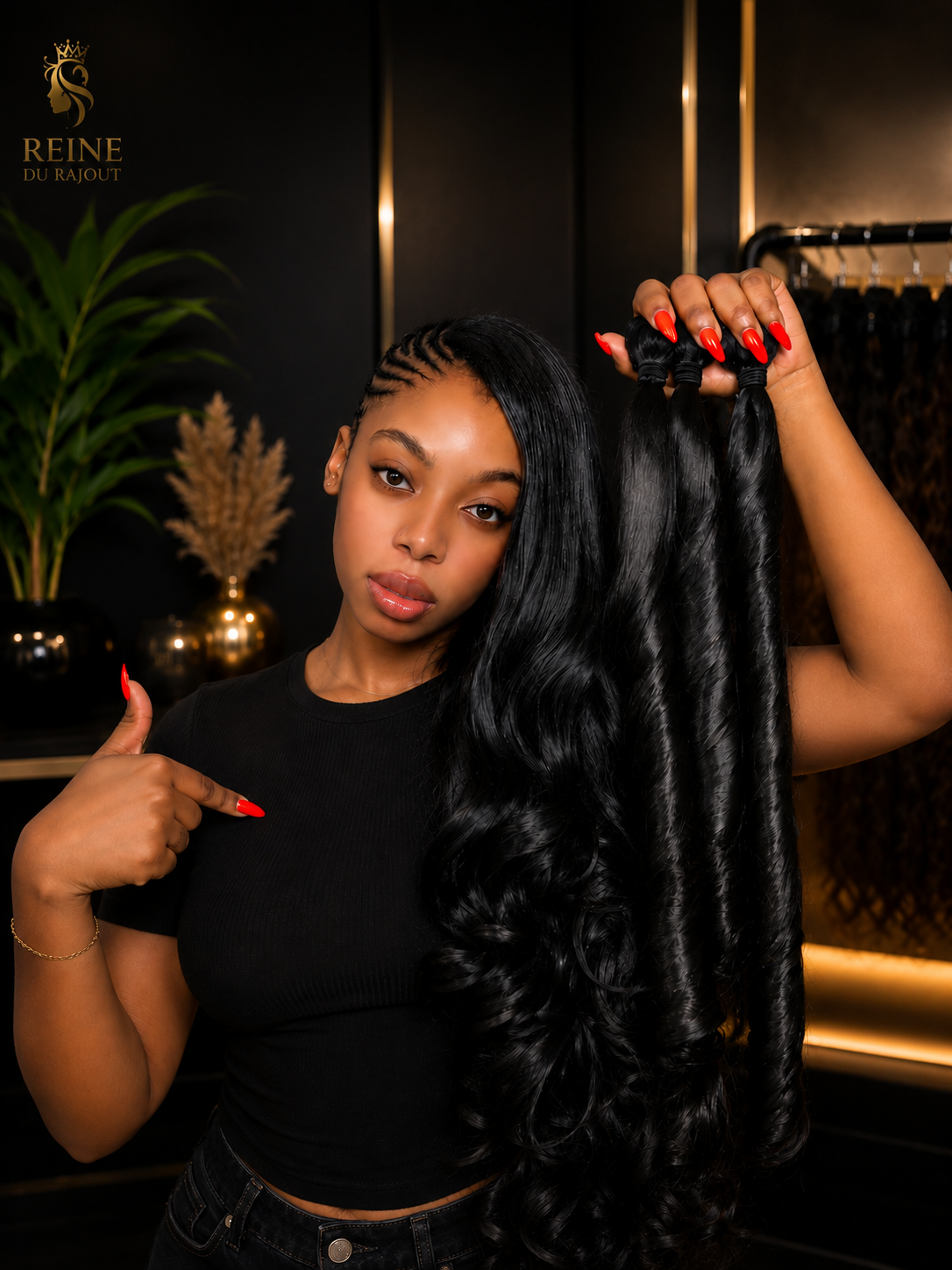 Bouncy Dégradé 30” 28” 26” – Qualité Naturelle